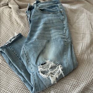 Ava & Viv Light Blue Denim Distressed Jeans